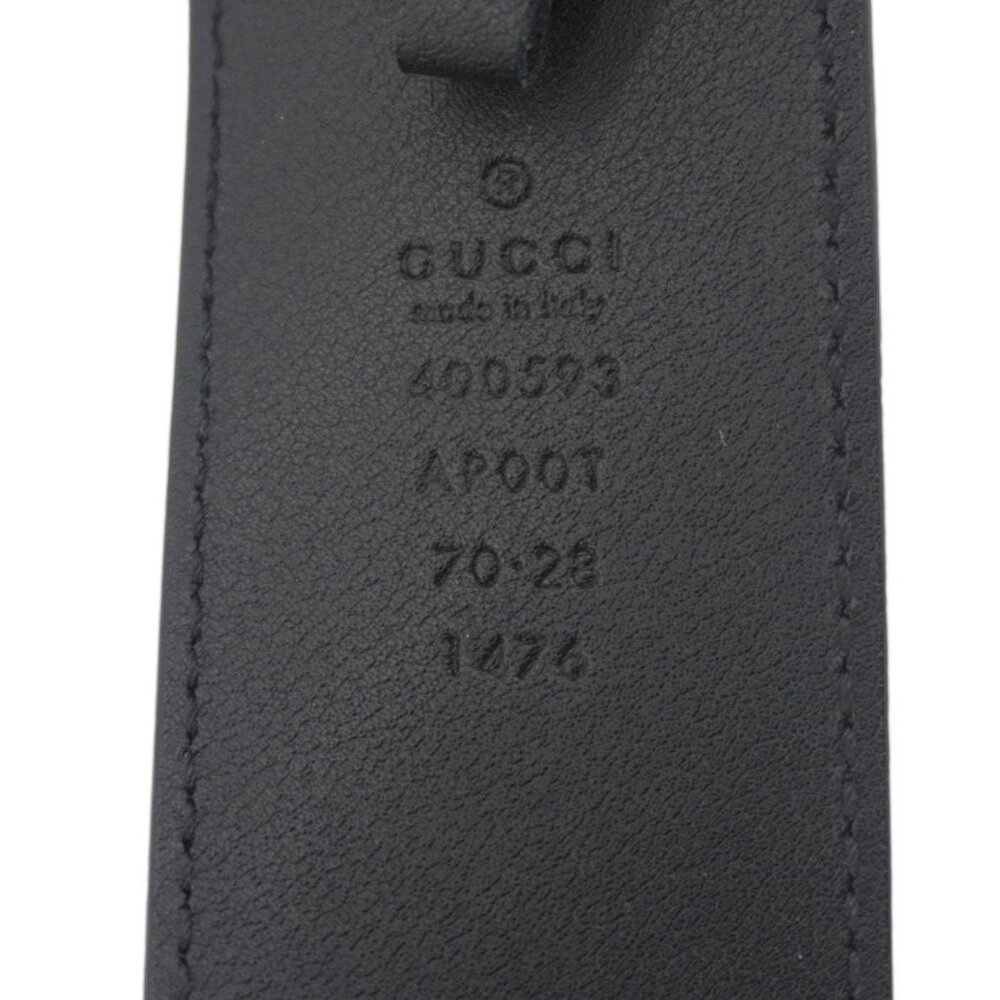 Gucci Double G Marmont Buckle Smooth Leather Belt Black 400593 - Picture 9 of 9
